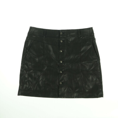 Street One fekete műbőr szoknya