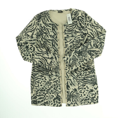 Bonita bézs/szürke művelúr kardigán