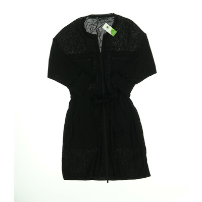 Monari fekete cipzáros hosszított kardigán