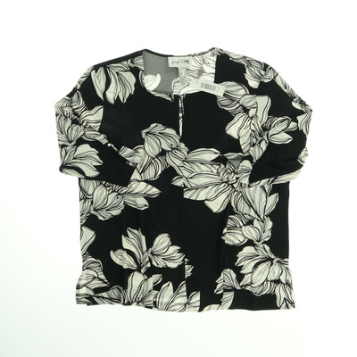 Joseph Ribkoff fekete/fehér félhosszú ujjú felső