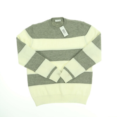 Italy szürke/fehér kötött pulóver