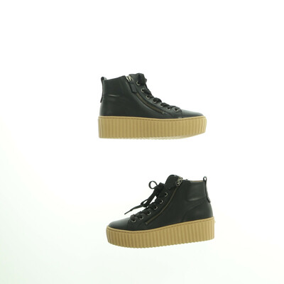 Gabor fekete magasszárú telitalpú cipő