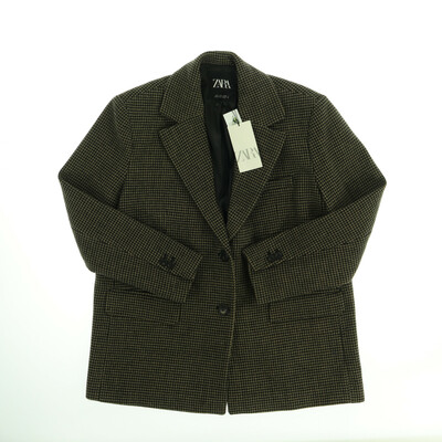 Zara barna/fekete szövet kabát