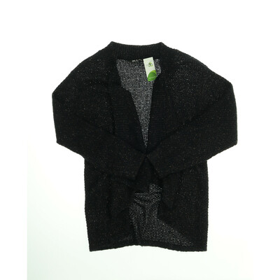 Ulla Popken sötétkék/barna kötött kardigán