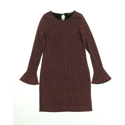 Hallhuber rózsaszín/fekete csillogós egész ruha