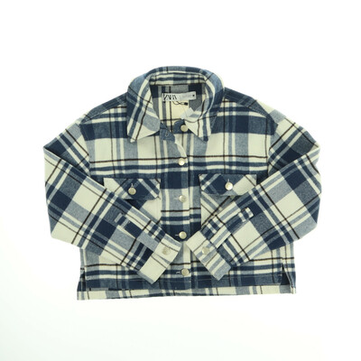 Zara kék/fehér ingkabát