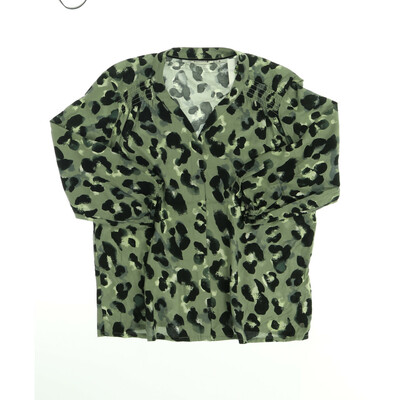 Broadway zöld/fekete blúz