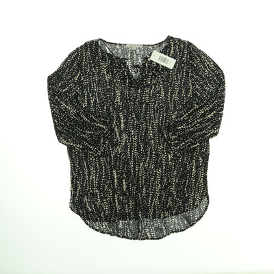 Comma fekete/bézs blúz