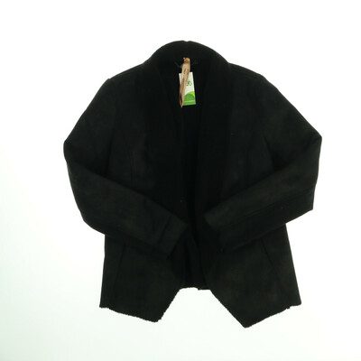 Marc Cain fekete bundás művelúr kardigán