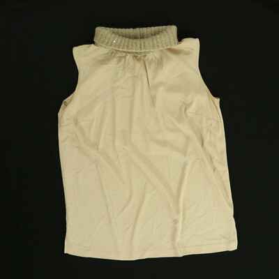 Fabiana Filippi bézs ujjatlan felső