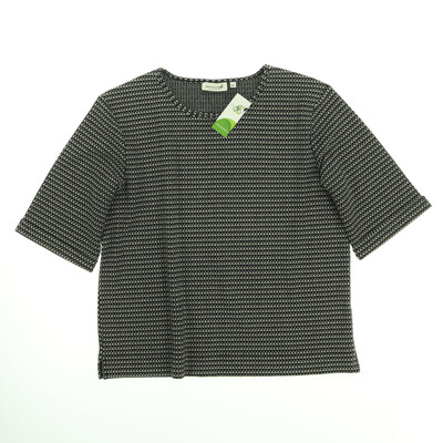 Broadway fekete/bézs rövid ujjú felső