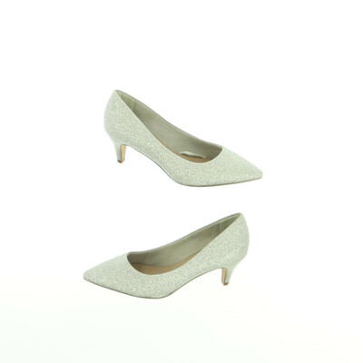 Tamaris ezüst magassarkú cipő