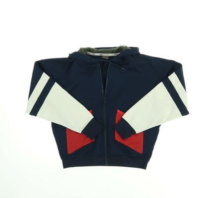 Tommy Sport kék cipzáros oversize pulóver