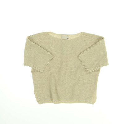 Hemisphere bézs kasmír rövid ujjú felső