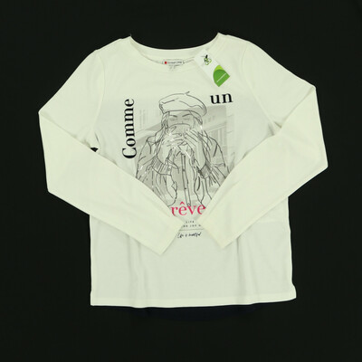 Street One fehér/sötétkék hosszú ujjú felső