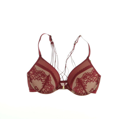 Hunkemöller bordó/bézs push up melltartó