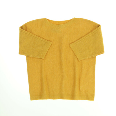 Laura Torelli sárga kötött félhosszú ujjú felső