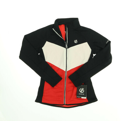 Dare 2B piros/fekete cipzáros sport pulóver