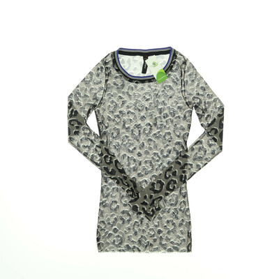 Marc Cain szürke/fekete áttetsző blúz