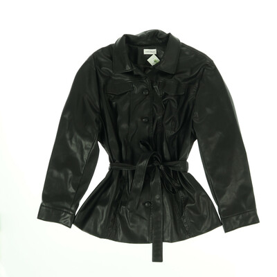 Judith Williams fekete bőrkabát