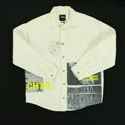 Zara fehér farmer ingkabát