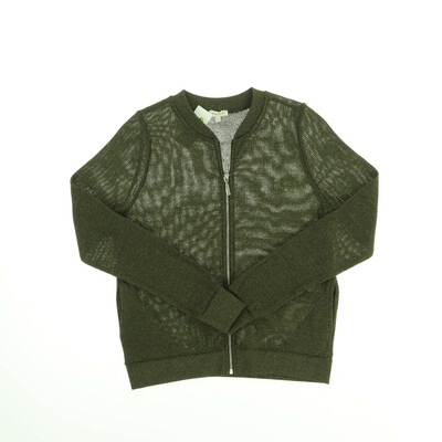 River Island khaki cipzáros pulóver