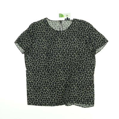 Armani Jeans fekete/bézs rövid ujjú blúz