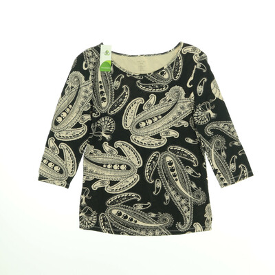 Marc Cain fekete/rózsaszín félhosszú ujjú felső