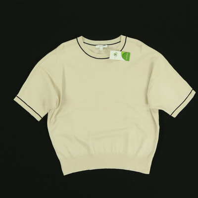 Opus bézs finomkötött rövid ujjú felső