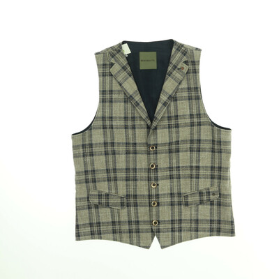 Benvenuto. barna/kék mellény