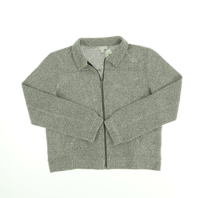 Street One fekete/fehér cipzáros pulóver