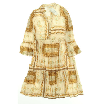 Nostalgia barna/bézs egész ruha