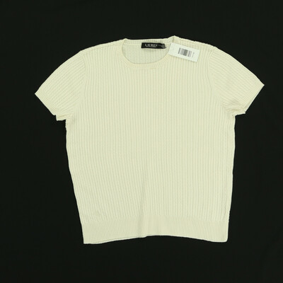 Ralph Lauren bézs finomkötött rövid ujjú felső