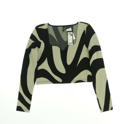 Vero Moda bézs/fekete hosszú ujjú felső