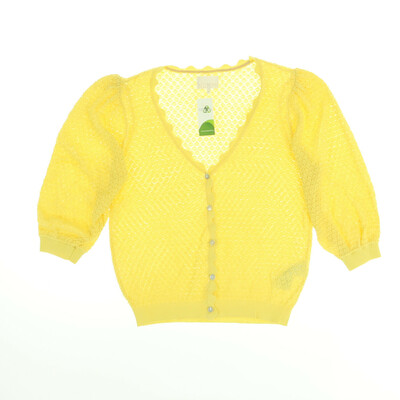 Nümph sárga félhosszú ujjú gombos felső