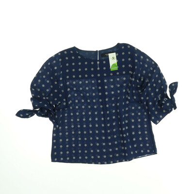 MaxMara kék rövid ujjú blúz