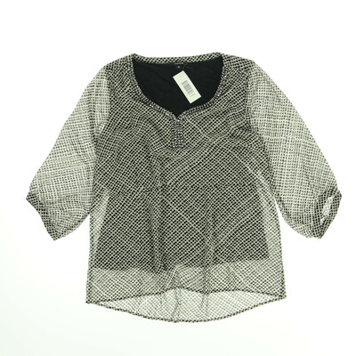 Comma bézs/fekete blúz