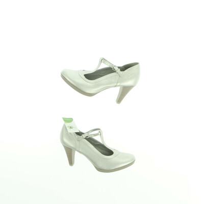 Bagatt ezüst magassarkú cipő