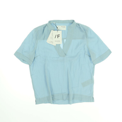 Selected Femme kék rövid ujjú blúz