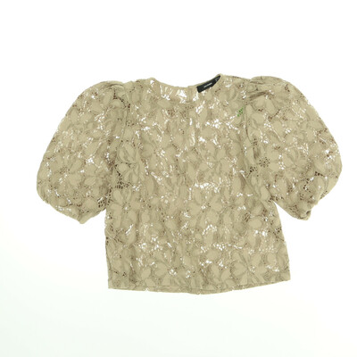 Hallhuber barna csipkés blúz