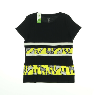 Marc Cain fekete/sárga rövid ujjú felső