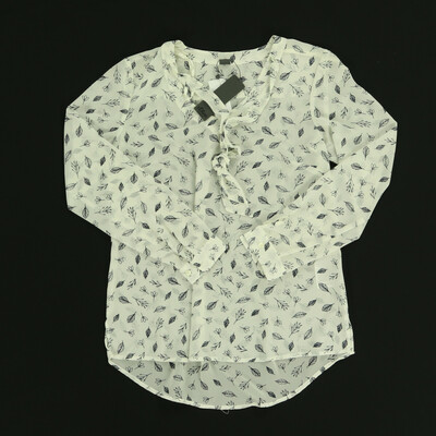 s.Oliver fehér/sötétkék blúz