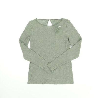 Evelin Brandt szürke bordás hosszú ujjú felső