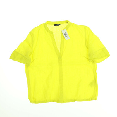 Marc O'Polo sárga rövid ujjú len blúz