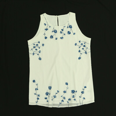 Fracomina fehér ujjatlan felső