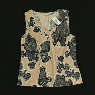 Ichi rózsaszín/fekete ujjatlan felső