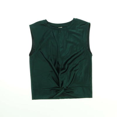 17 & Co sötétzöld tükörbársony ujjatlan felső