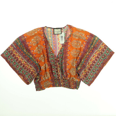 Gold & Silver színes rövid ujjú blúz