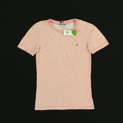 Tommy Hilfiger rózsaszín/fehér póló