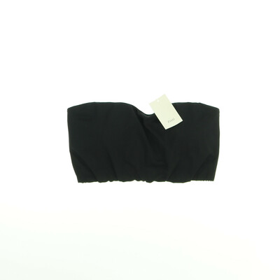 Zizzi fekete bandeau bikini felső